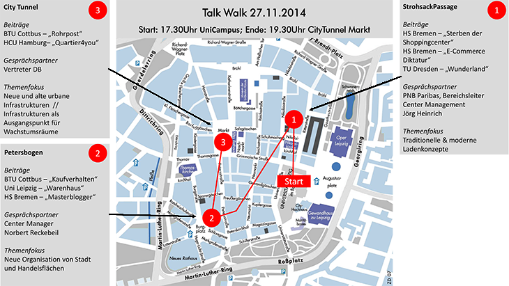 Übersichtskarte TalkWalk-Stationen